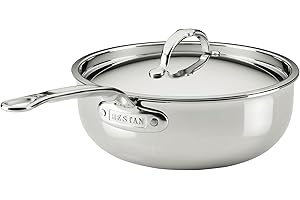 Hestan ProBond Luxe 2-Quart Polished Professional Clad Stainless Steel Saucier
