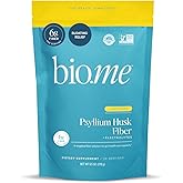 Psyllium Husk Fiber Powder (6g Per Serving) for Digestive Health & Bloating Relief, Sugar Free Lemonade Prebiotic Insoluble & Soluble Fiber Powder, Non-GMO Supplement, Gluten Free - 30 Servings