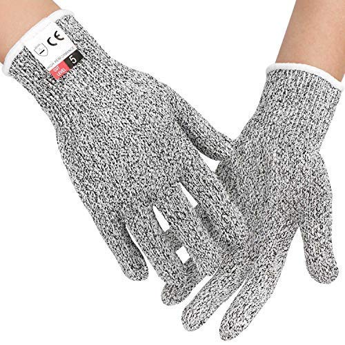 Food Grade Safety Gloves, EnPoint Level 5 Hand Protection Cut Resistant Work Glove with 3.9in Palm Width for Kitchen Meat Cutting Oyster Shucking Mandolin Slicing Wood Carving Fish Fillet Processing - Thumbnail 6