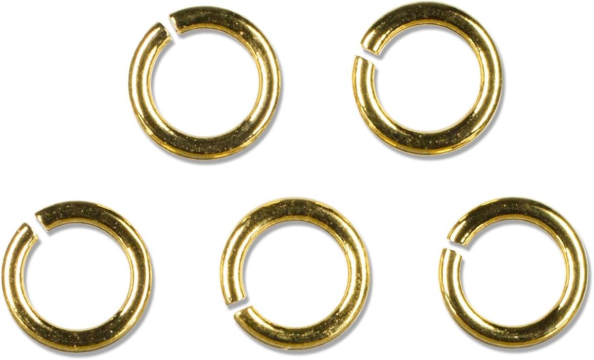 Cousin 14k Plated Gold Elegance Beads and Findings-Open Jump Rings 4mm