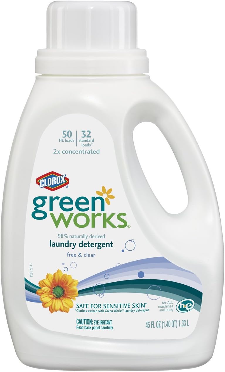 Green Works Natural Laundry Detergent Original Scent, 45