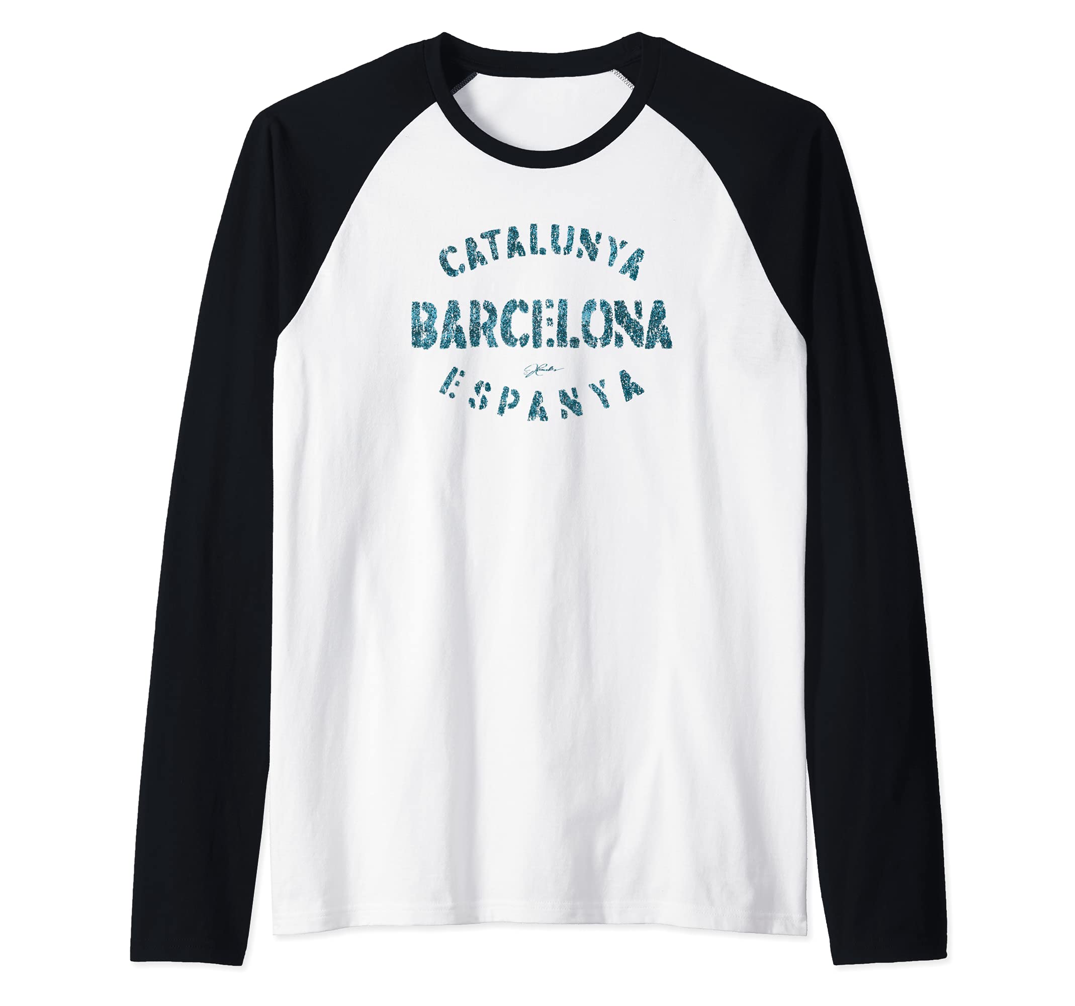 JCombs: Barcelona, Catalonia, Spain Raglan Baseball Tee