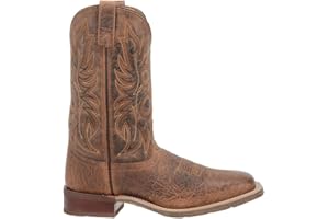 Laredo Mens Montana Square Toe Casual Boots Mid Calf - Brown