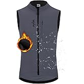 YKYWBIKE Cycling Vest for Men Sleeveless Cycling Jacket Fleece Biking Vest Ykk Full Zip Cycling Gilet Windproof Bike Vest