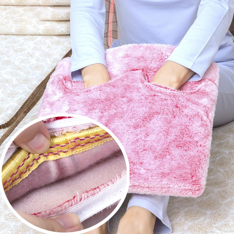 Heating Pad-Foot Warmer,Electric Heating Pads with 3 Temperature Settings for Feet, Hands, Back, Shoulders, Abdomen, Pain Relief, Pocket Design (Pink)