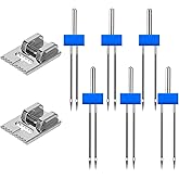 6 Pcs Double Needle Pins Sewing Machine Twin Needles 9 Groove Pintuck Presser Foot 3 Size 2/90 3/90 4/90 for Sewing Machine
