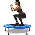 BCAN 38"/40''/48'' Foldable Mini Trampoline Fitness Trampoline with Safety Pad,Rebounder Exercise Trampoline for Adults Indoor/Garden Workout,Max Load 300lbs/440lbs