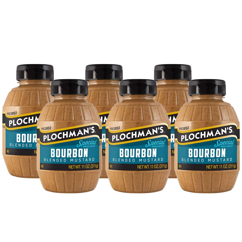 Plochman's Brown Mustard, Bourbon Mustard, 11 Ounce (6