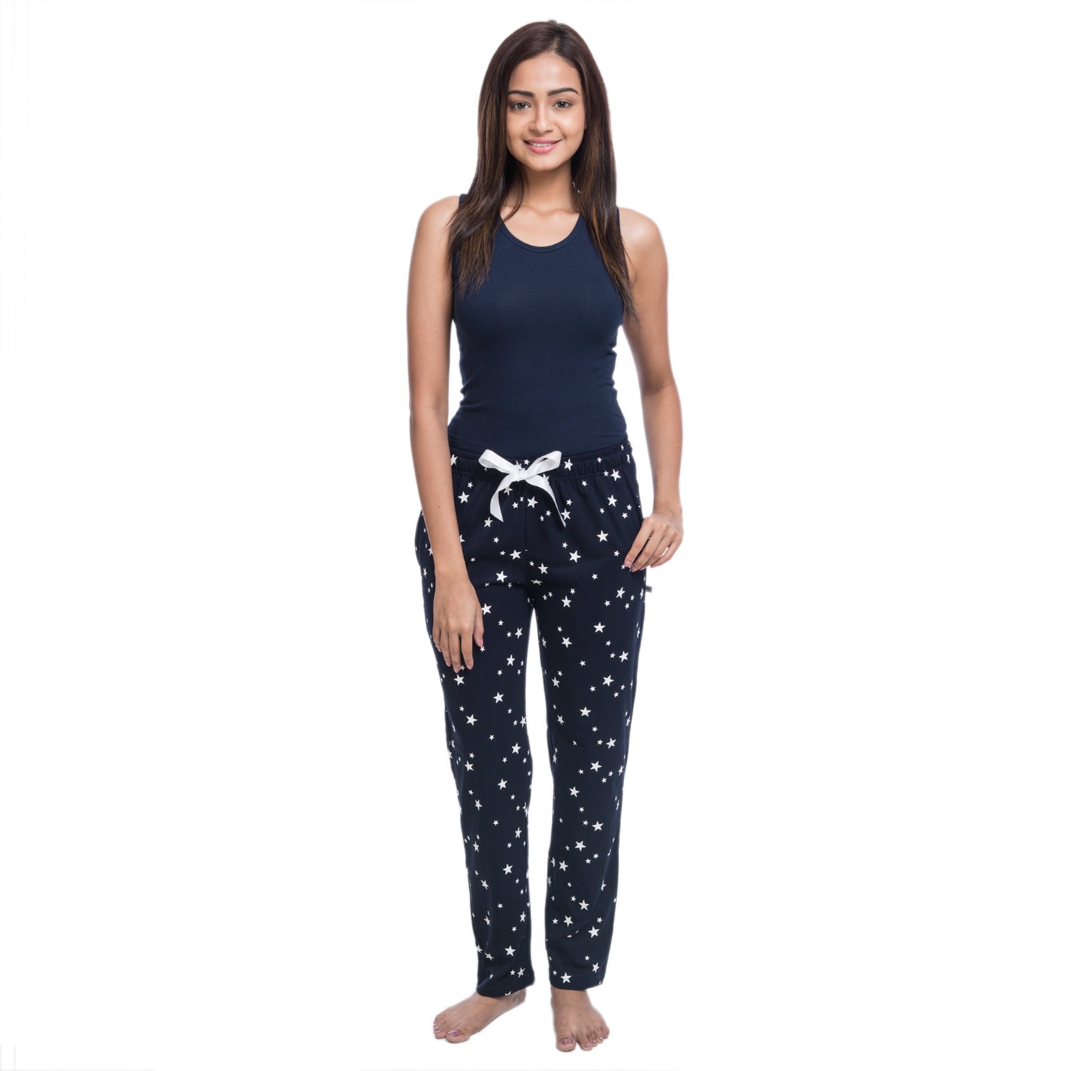 nite flite women's starry nights cotton pyjamas