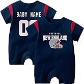 KREDE Baby Clothes Unisex Baby Rompers Bodysuit Custom Name Number for Boys