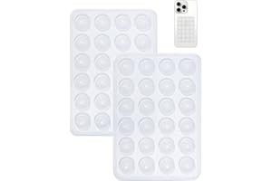 Giumel 2PCS Silicone Suction Phone Case Mount,Non Slip Suction Cup Phone Mount,Hands-Free Phone Accessories Holder for Selfies and Videos,Silicon Adhesive Phone Stand Sticky for Cell Phone Transparent