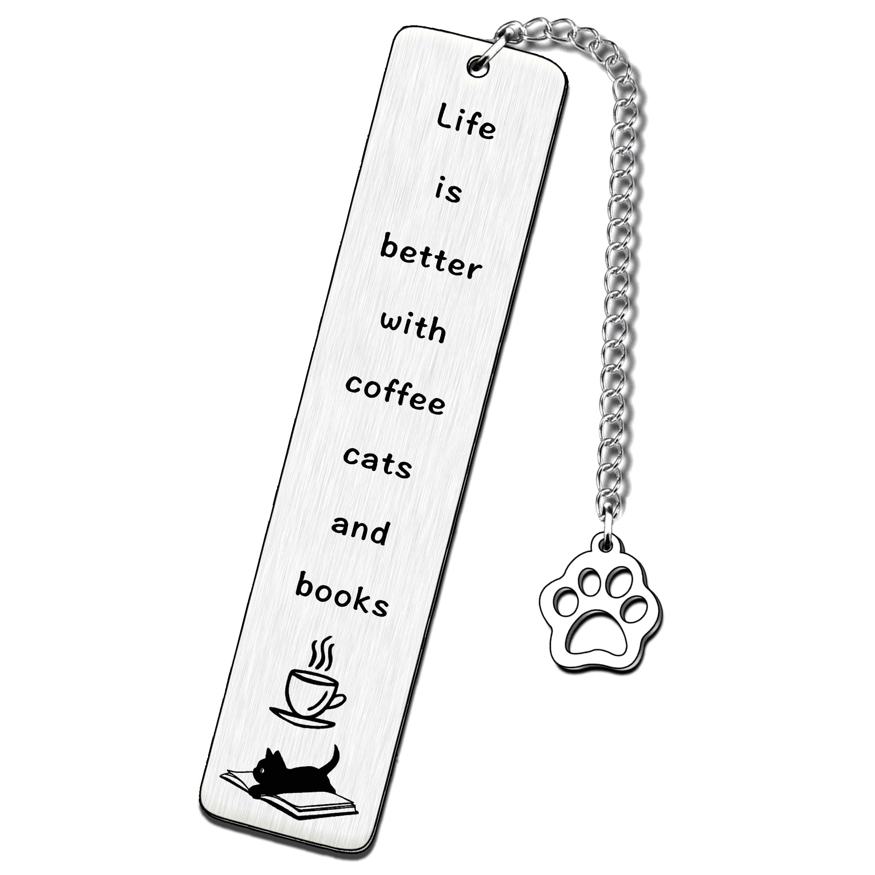 SDOFY Cat Book Mark Gifts for Women Men Cat Bookmark Gifts Cat Lover Cat Mum Cat Dad Bookish Gifts for Book Lovers, Kids, Students, Teachers, Ideal for School, Home, Office