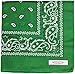 Soophen Paisley One Dozen Cowboy Bandanas (Green 22 X 22 in, 12-Pack)