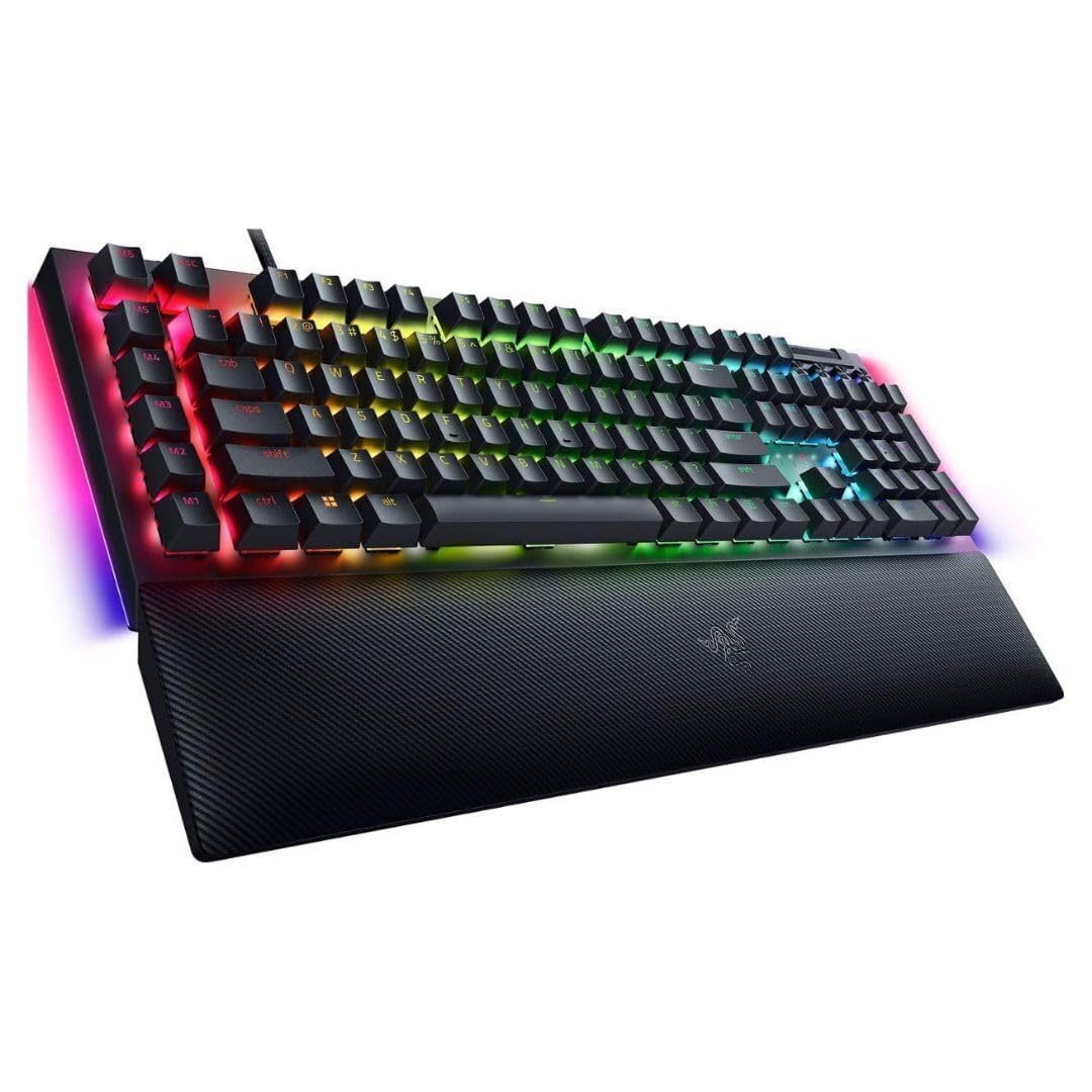 Razer RZ03-04690200 BlackWidow V4 Full Size Wired Mechanical Green Switch Gaming Keyboard with Chroma RGB