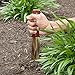 Oakridge Garden Hori Hori Knife Tools | Japanese Style Stainless Steel Gardening Knife with Handguard | Serrated Edge with Leather Sheath A Perfect Hand Weeding Tool