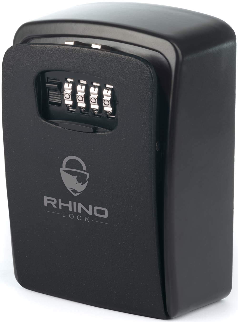 Rhino Lock Secure Key XL Combination Safe - Outdoor Heavy Duty Wall Mounted Security Lock Box - XL Large Internal Storage for House or Office Keys with Strong 4 Digit Lock #UKBrand (Large, Black)