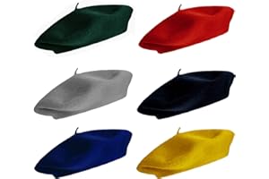 CoverYourHair Wool Berets for Adults - French Beret - Artist Hat - Pack