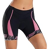 Santic Cycling Shorts Padded High Waisted Bike Shorts for Women Cycling Women's Padded Cycling Shorts with Pocket