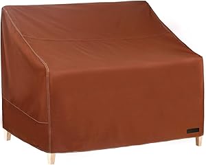 NettyPro Outdoor Loveseat Sofa Cover 2 Seater, 600D Heavy Duty Waterproof Patio Furniture Bench Cover, 58