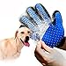 Pet Dog Deshedding Brush Massage Tools Gloves，Cat Grooming Glove Hair Removal Shedding Puppy Hair Remover Mitt for Horses,Rabbits Long and Short Fur -1 Pair