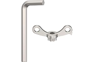 Pawfly Bicycle Crank Adjusting Cap Tool, Crank Puller Bike Tool with Allen Key, Shimano Crank Removal Tool, Bike Crank Remova