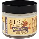 Primal Pit Paste Natural Deodorant, Aluminum Free, Paraben Free, No Added Fragrances, Royal & Rogue Jar