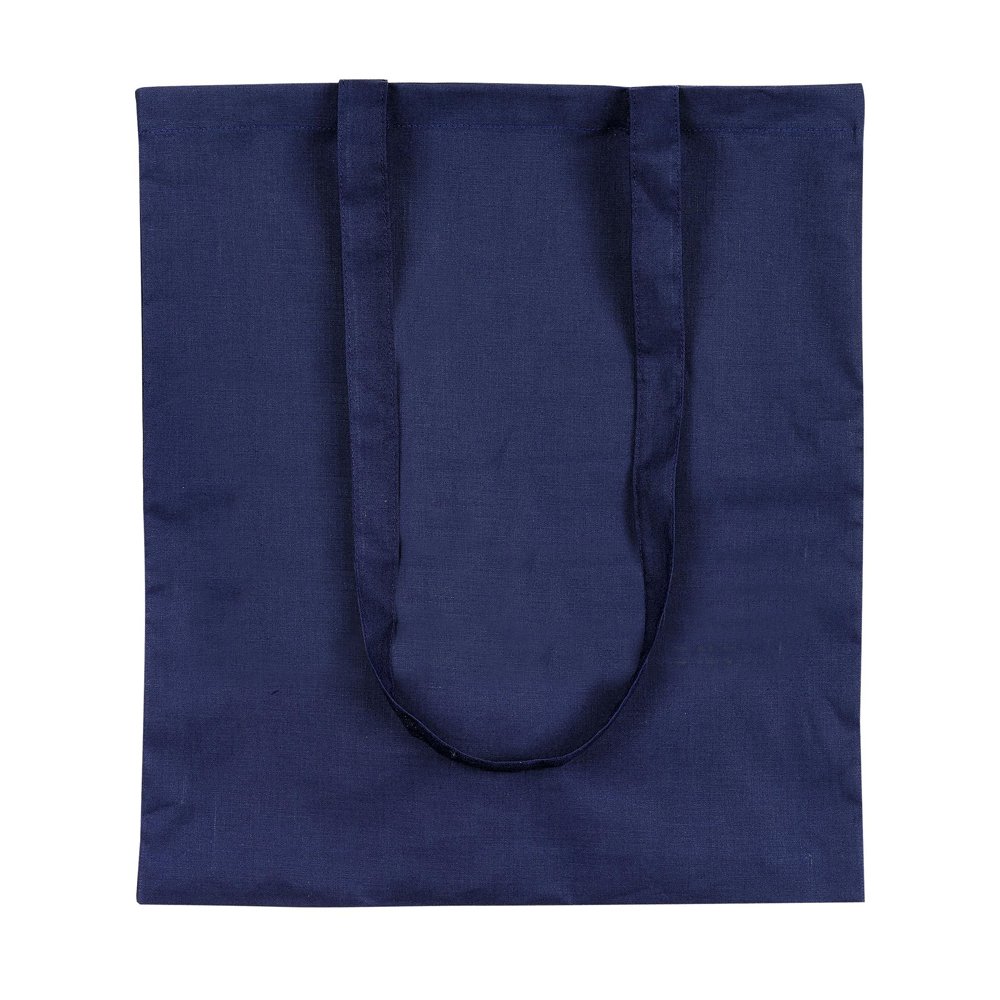 eBuyGB Pack of 10 Shopping Tote Shoulder Bag, 100% Cotton, Blue, 22 x 20.2 x 7.39 cm