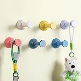 Otoolling 6 Pack Cute Wall Coat Hooks Nordic Wood Adhesive Coat Hanger Pushpin Shape Nordic Decorative Hooks for Classroom Bedroom Nursery Keys Hats Hanging Rack(Boho, Pushpin)