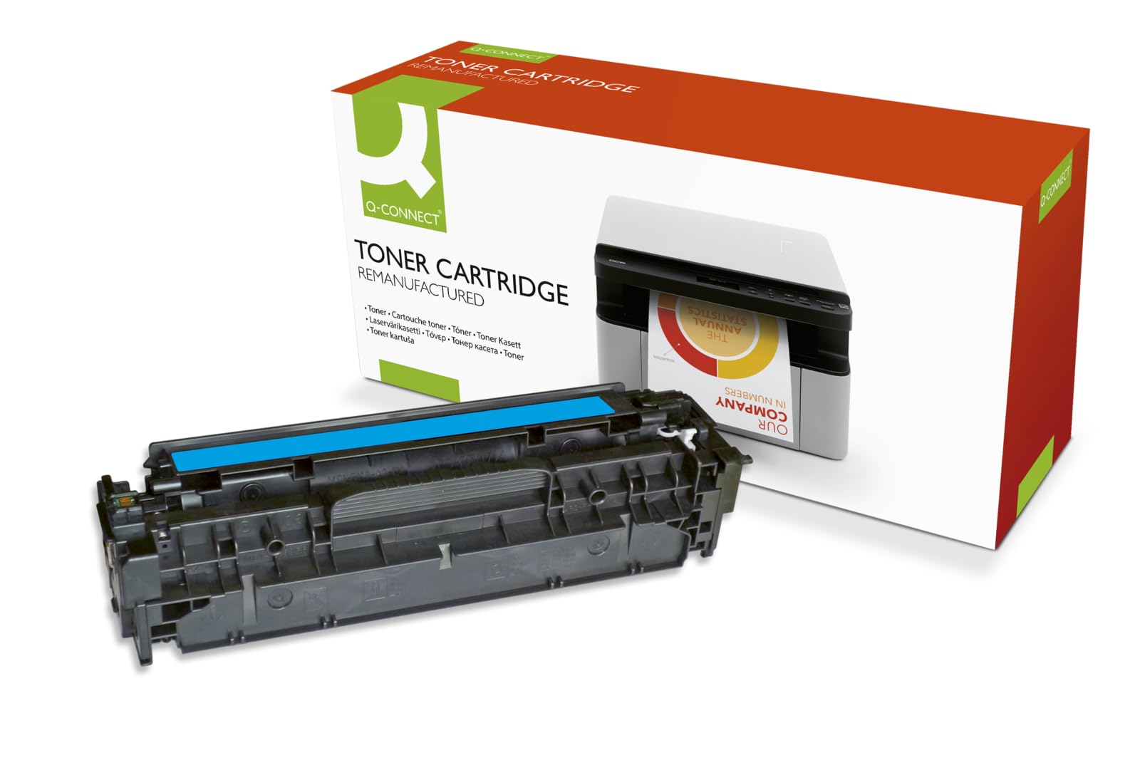 Q-Connect Compatible Solution HP 304A Cyan Laserjet Toner Cartridge CC531A