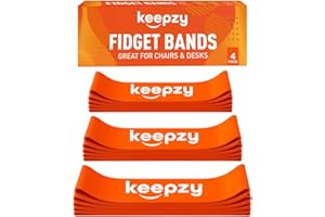 4 Pack Chair Bands, Anti Slip Chair Bands for Kids with Fidgety Feet, Fidget Bands for Classroom Chairs, Bouncy Bands for Cha