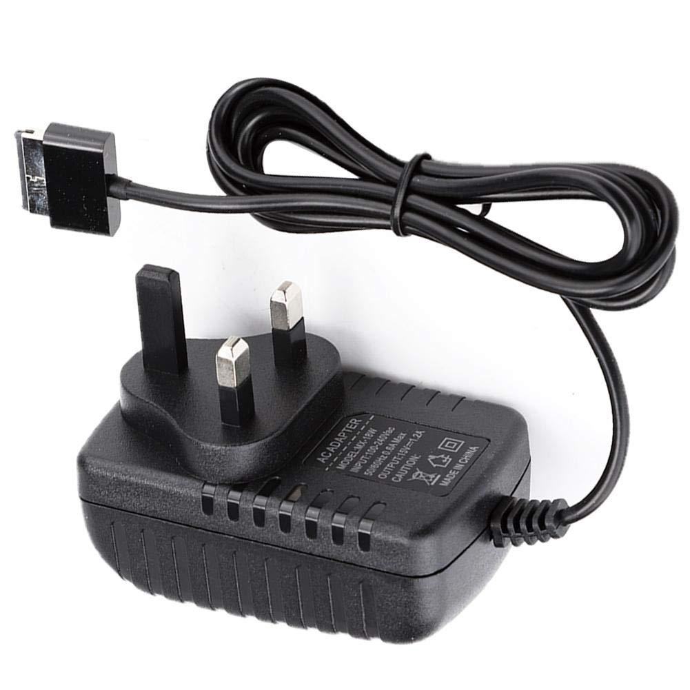 Sharainn Power Supply Adapter, AC15V 1.2A Power Charger for ASUS Eee Pad Transformer TF201 TF101 TF300 TF300T TF700 TF700T SL101, with 90cm Cable (UK Plug)