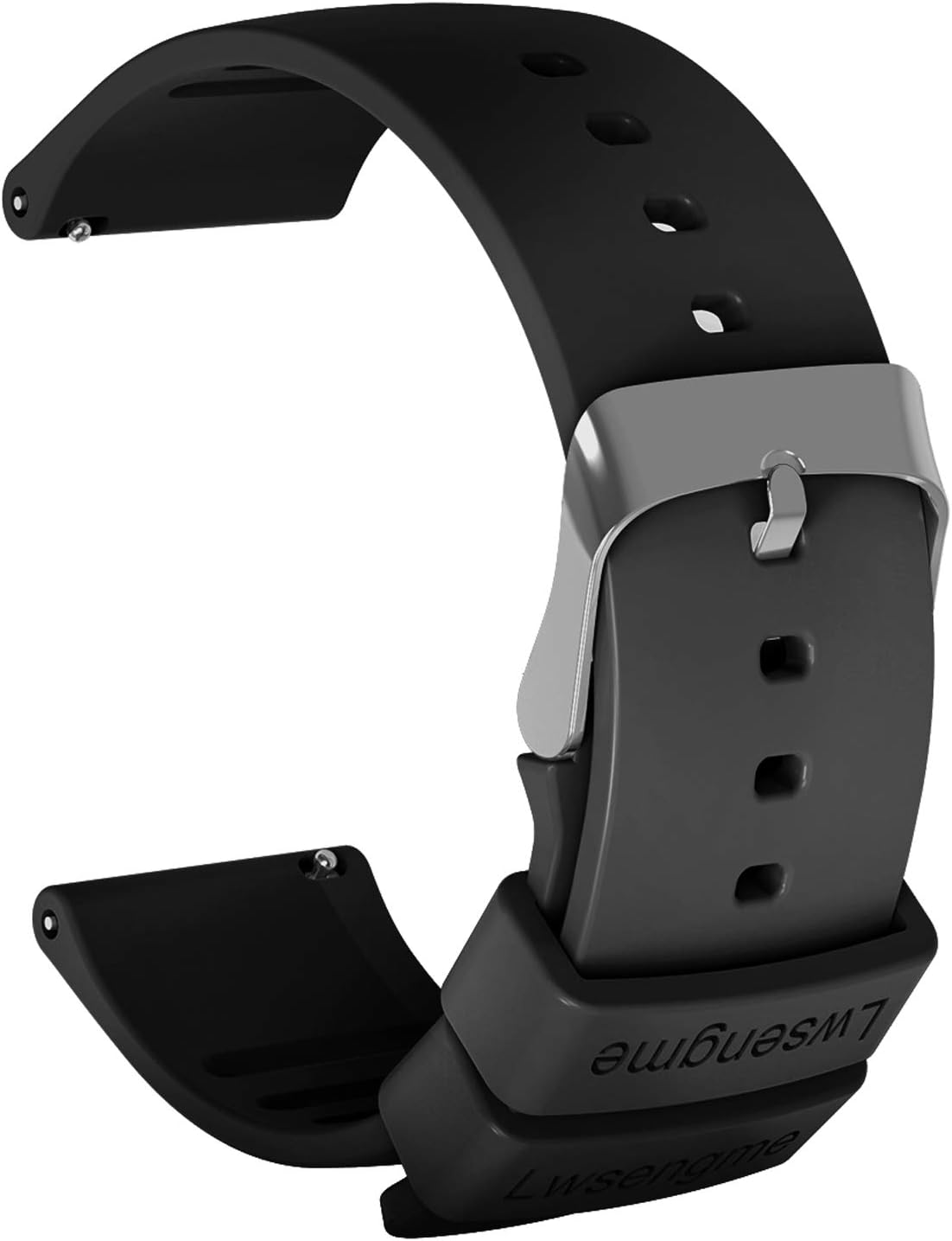 Lwsengme Sport Watch Bands- Silicone Quick Release- Width (20mm,22mm)& Choose Color Rubber Watch Straps for Men &Women