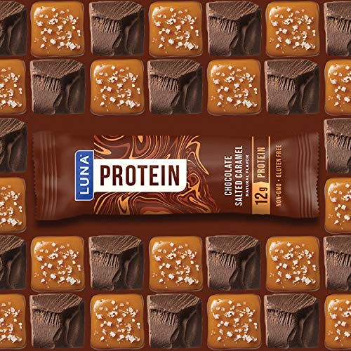 LUNA PROTEIN Gluten Free Protein Bars Chocolate Salted Caramel