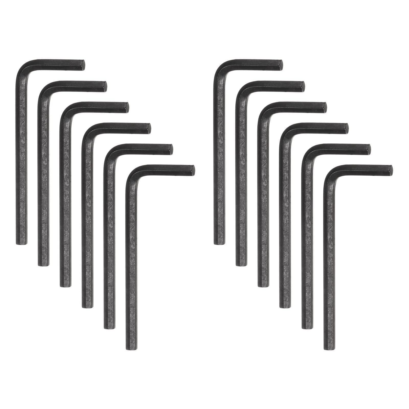 Unifizz 20pcs Metric 5mm Hex Key Wrench L Shaped Cr-V Steel Hexagon Wrench Repairing Tool