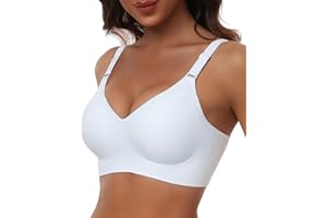 HORISUN Comfortable Seamless Full Coverage Bra for Women Wireless Bras with Soft Support Regular and Plus Size