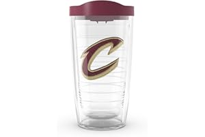Tervis NBA Cleveland Cavaliers - Primary Logo Made in USA Double Walled Insulated Tumbler Travel Cup Keeps Drinks Cold & Hot, 16oz, Classic