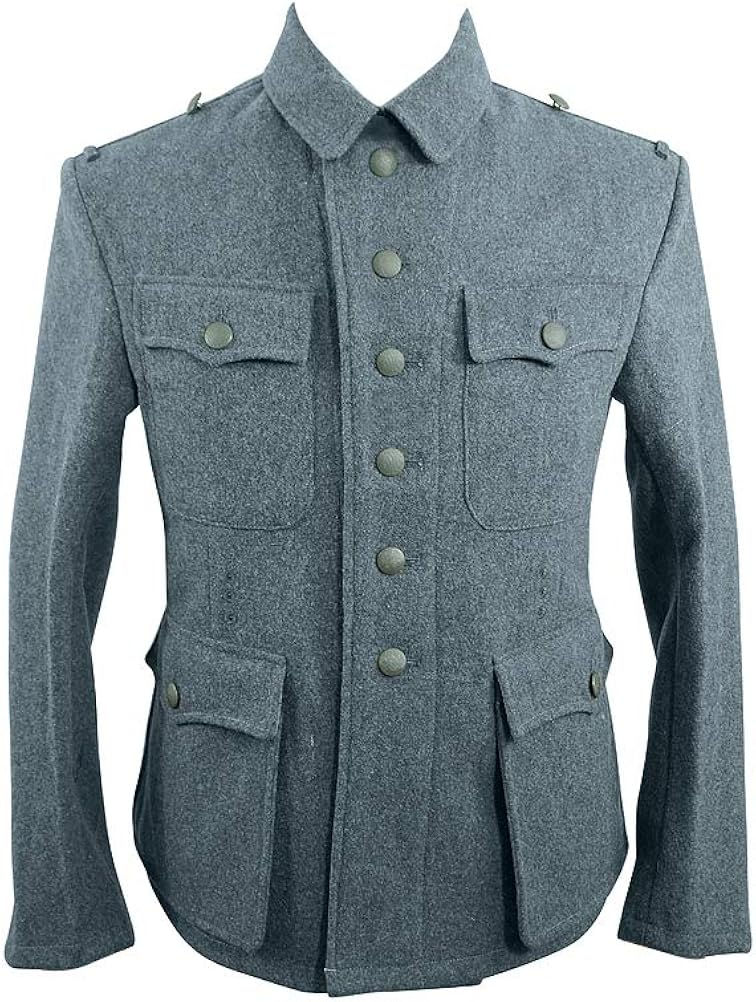 militaryharbor WW2 WWII German M42 Heer EM Italian Field Wool Tunic Feldbluse Blue Green Grey ...