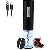 COKUNST Electric Wine Opener, Rechargeable Automatic Wine Corkscrew Bottle Opener With Foil Cutter, Type-C Charging Wine Openers With LED Light For Home Party Restaurant Wedding Gifts