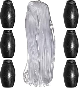 Perillas de madera para persiana, 30 m, 4 unidades, color blanco