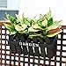 Revolumini Herb Planter Boxes, Wood Porch Deck Railing Planter, Rectangle Window Planter Box Container with Removable Metal Liner, 5 Colors (1, H: 7.2’’ Open: 13.5×6)（Black）