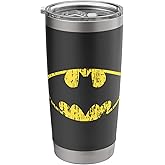 Batman Classic Logo Distressed Stainless Steel Insulated Tumbler