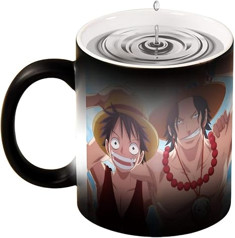 Amazon Co Jp ワンピース アニメマグカップ セラミックコーヒーカップオフィスと家庭のティーカップ 学生用ウォーターカップ マグカップ おしゃれ変色カップ 誕生日プレゼント330ml ホーム キッチン