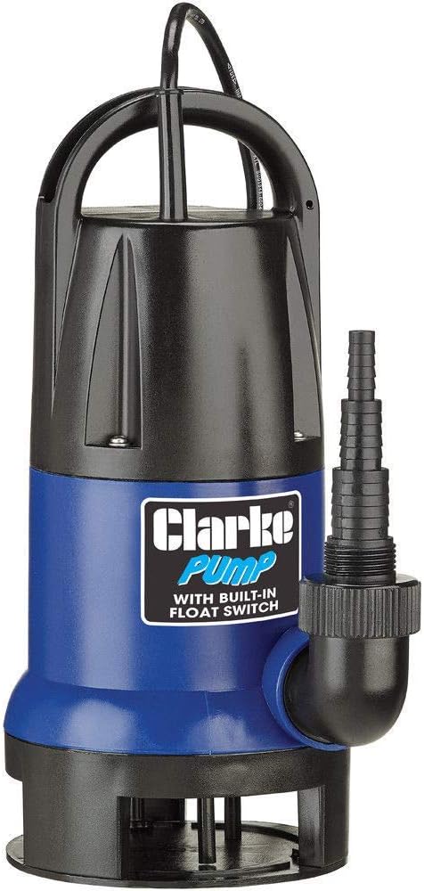 Clarke PSV5A 1.5" 750W Submersible Water Pump with Integrated Float Switch, 217L/min Max Flow, 8m Head, Clean & Dirty Water