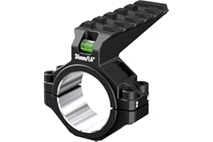 DISCOVERYOPT 30mm /34mm Scope Ring Adaptor with Picatinny Rail and with Bubble Level,Precision Alignment Tool