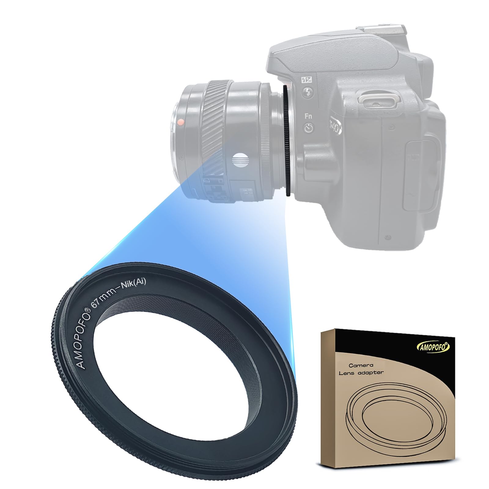 67mm Filter Thread Macro Reverse Mount Adapter Ring, for Nikon D7500 D7100 D7000 D5600 D5200 D500 D90 D810A,D7200, D5500,D750,D810,D5300,D3300,Df, D610 DSLR Cameras