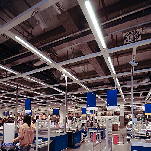 image for (Pack of 12) Barrina T8 T10 T12 LED Light Tube, 8ft, 44W (100W Equival