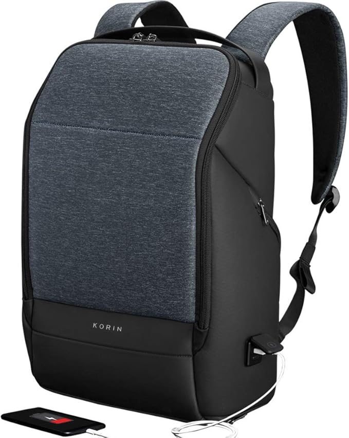 Korin ClickPack Pro Anti Theft Travel Backpack Laptop Backpack 15.6