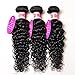 Brazilian Water Wave Bundles With Frontal Ear To Ear 13x4 Lace Frontal With Bundles Unprocessed Human Hair Bundles With Closure(22 24 26+20 lace frontal, Natural Color)