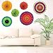 Yotako 6X Round Wheel Tissue Paper Fan Decorations Hanging Paper Rosette Backdrop Paper Medallions Paper Pinwheels Fan for Wedding Party Baby Shower First Birthday Wall Decor