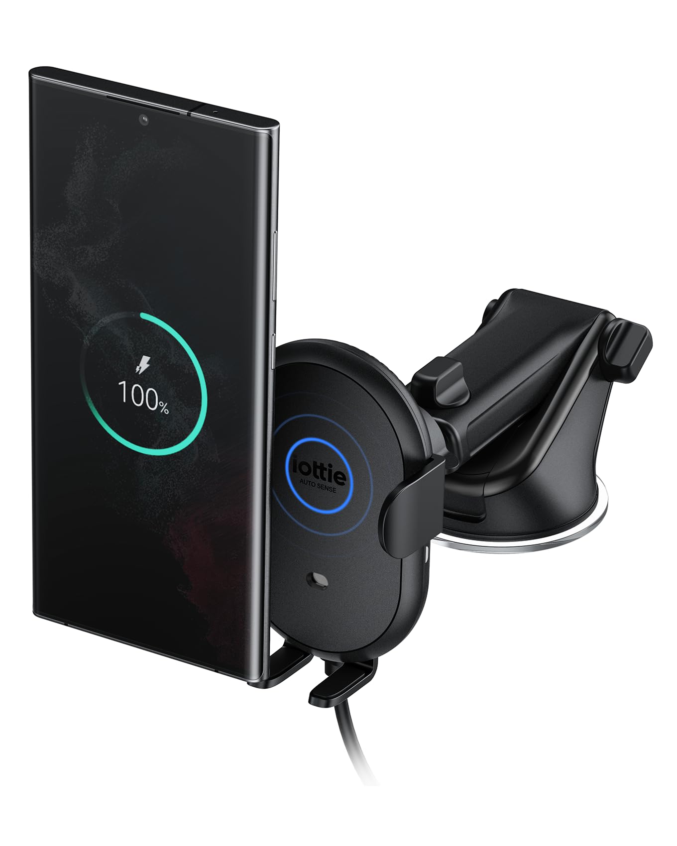 iOttie Auto Sense 2 Dash & Windshield Car Phone Holder with Qi Wireless Charging – Auto Clamping Phone Mount & Charger for iPhone, Google Pixel, Samsung Galaxy, Huawei, LG (Adapter Not Included)